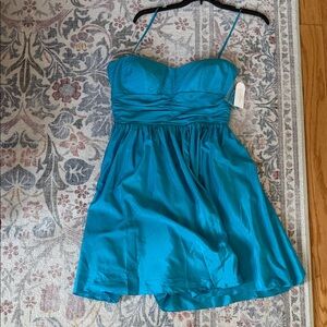 Jessica Simpson Strapless Blue Dress